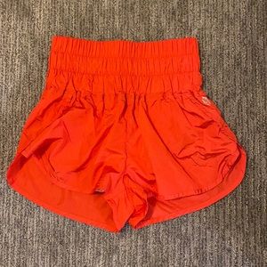 Free People shorts; red